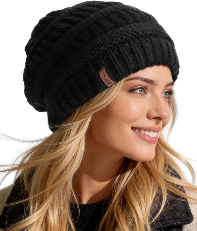 Knit slouchy beanie