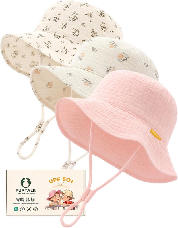 Muslin baby bucket hat